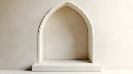 Creamy arched alcove