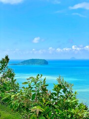 tropical island in the sea