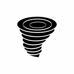 creative details Outline silhouette twister glyph icon vector illustration