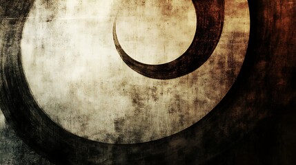 Abstract spiral on textured background