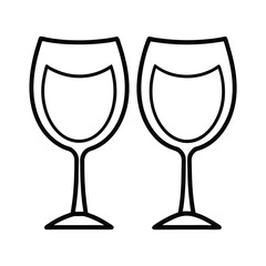 two glasses of champagne