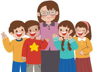 Obraz premium Teacher and student
