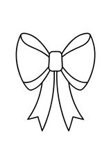 ribbon bow outline