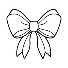 ribbon bow outline