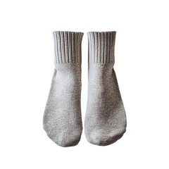 pair of socks isolated on white