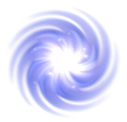 Spiral Cosmic Energy Burst Illustration