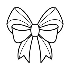 bow butterfly on a white background
