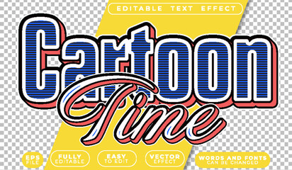  Cartoon Comic Fun Happy Playful Colorful Fully Editable Vector Text File