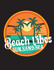 summer vibes t-shirt design