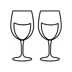 two glasses of champagne