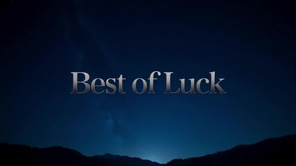 Best of luck wishes for future endeavors and success motivation and encouragement card