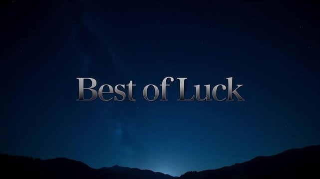 Best of luck wishes for future endeavors and success motivation and encouragement card