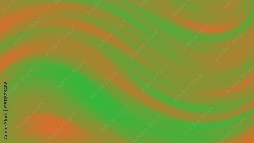 Poster a colorful abstract background featuring smooth green and orange wavy gradients blending together, a
