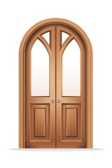 Obraz premium Doorway architecture building house.