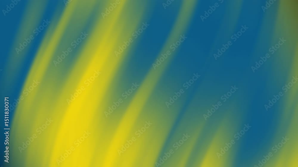 Poster a smooth abstract background with yellow and blue blurred diagonal streaks creating a vibrant visual