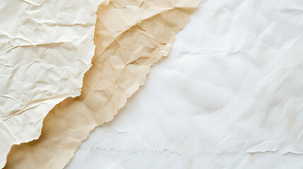 Recycled Paper Texture Background, Off White and Beige Handmade Paper, Textarea