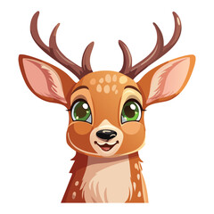 Cute Young Deer Face