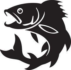 vector illustration of a fish