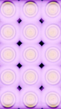 a purple and yellow pattern with circles