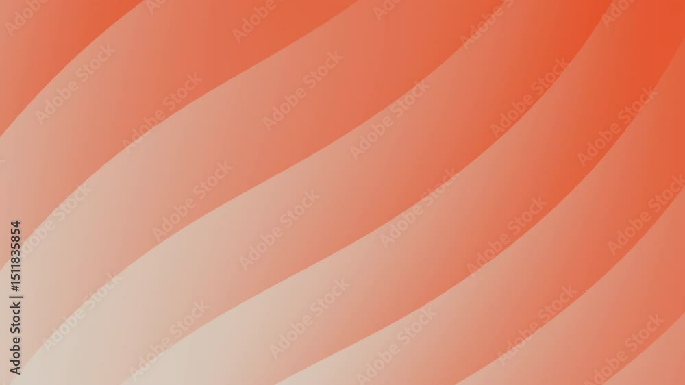Poster curved orange and light coral stripes create a modern, abstract background with soft gradients, abst