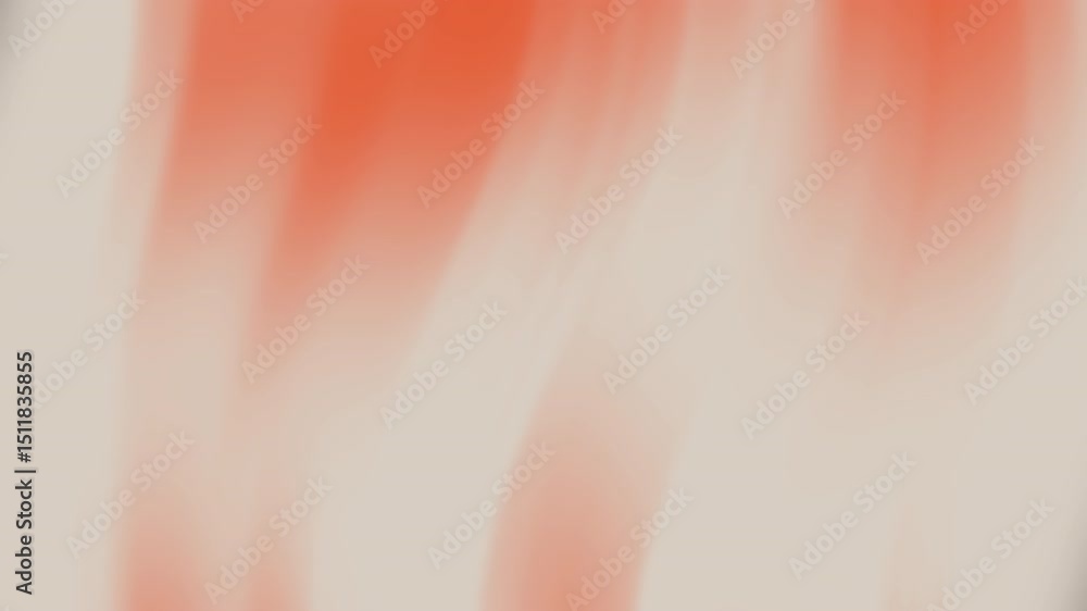 Poster soft abstract background with flowing coral and cream gradient light streaks, creating a smooth, soo