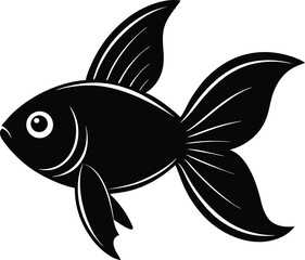 Obraz premium goldfish illustration on white background bright .eps