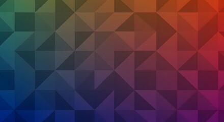Fototapeta premium Abstract Geometric Pattern Colorful Triangles and Gradient Background