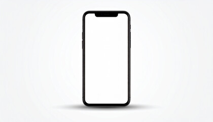 Realistic Smartphone Mockup Vector – Mobile Phone Isolated on White Background for App Design