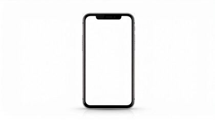 Realistic Smartphone Mockup Vector – Mobile Phone Isolated on White Background for App Design