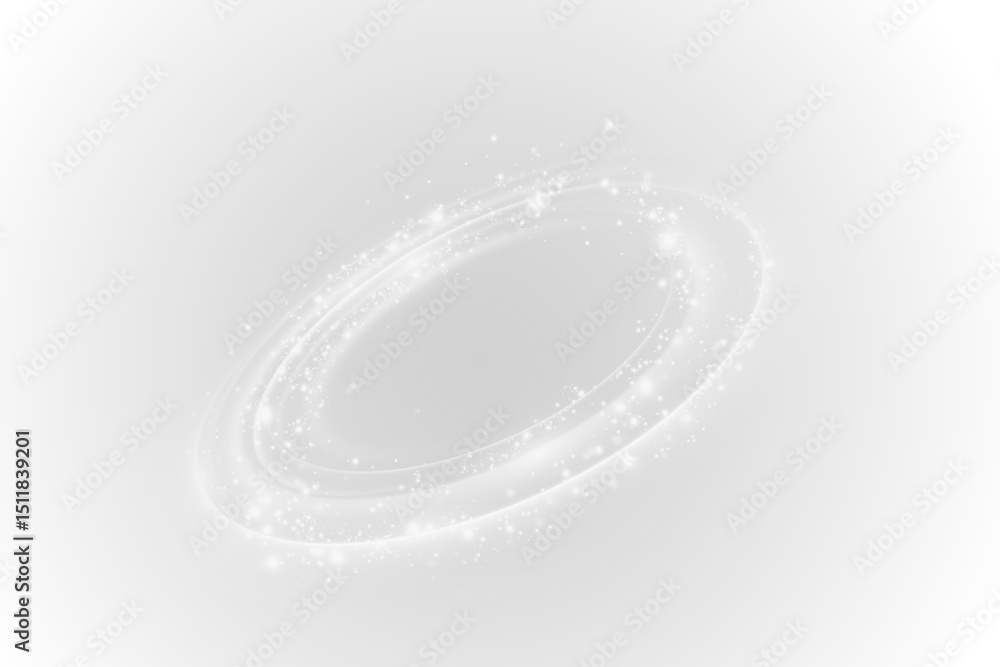 Poster light white twirl. curve white line light effect.smooth holiday light line with lighting effects. li