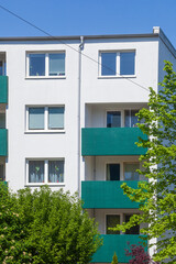 Monotone Wohnhäuser, Wohngebäude, Bremerhaven, Deutschland