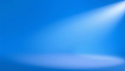 Naklejka premium Abstract blue backdrop, smooth gradient, subtle spotlight , corporate, background