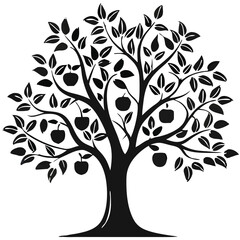 Eucalyptus trees icon set on white background. Stylized olive tree with lush green leaves. Decorative Stylized Tree Vector Set – Colorful Seasonal Trees with Leaves and Fruit for Nature vector design.