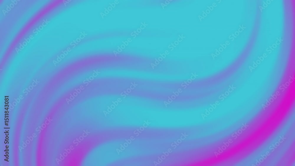 Aufkleber smooth, wavy abstract background with vibrant blue and pink gradient swirls blending together, abstr