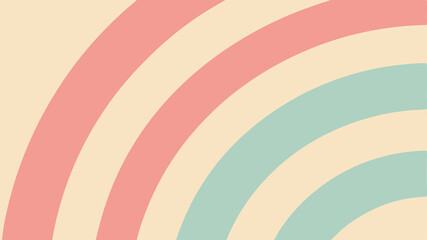 Pastel colored rainbow arc pattern creating a modern and stylish screen background wallpaper