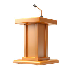 Realistic 3D Podium Stand Render Isolated