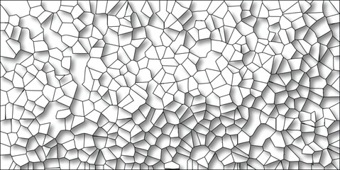 Abstract geometric pattern with black lines and cellular shapes illustrating a textured design on a white background suitable for decorative applications
