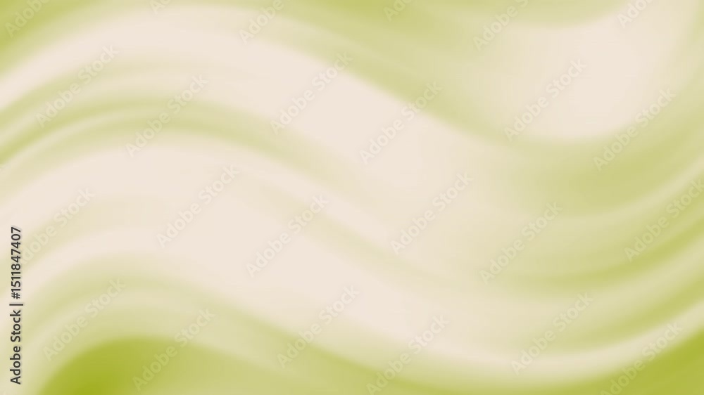 Poster soft green and beige wavy abstract background with gentle flowing lines and a smooth, light texture,