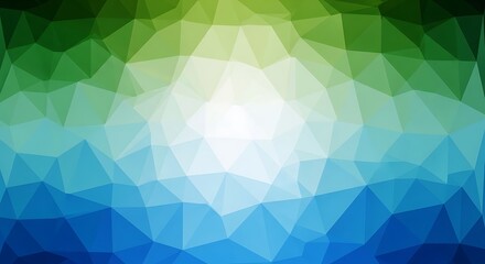 Obraz premium Abstract Green Blue Low Polygonal Background Texture