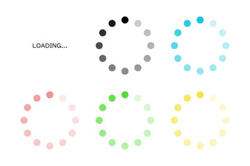 スマホやパソコンのローディングを表現する際に使えるイラスト素材