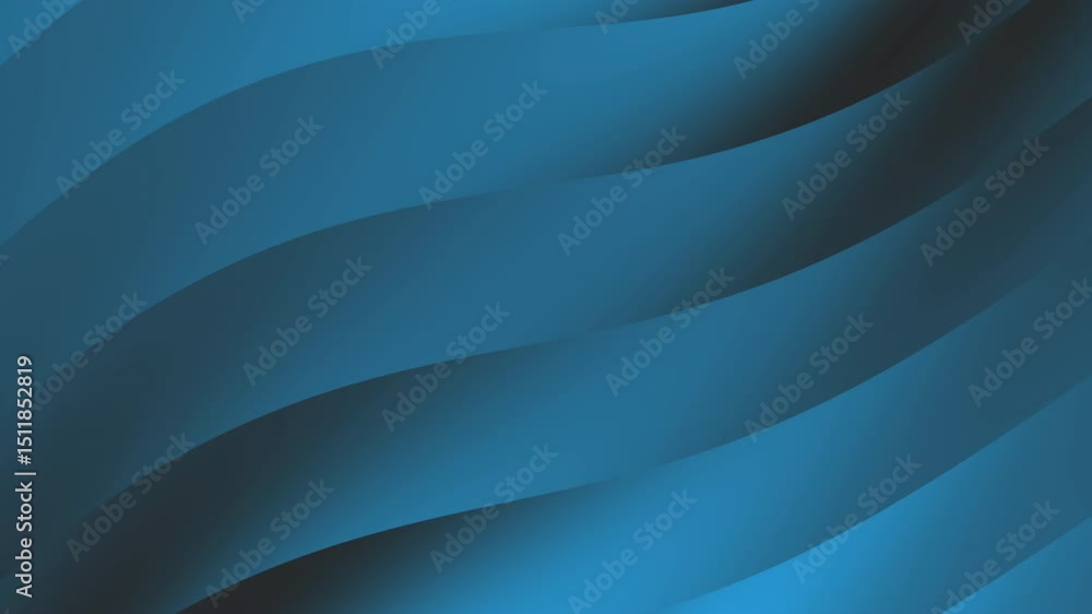 Poster abstract blue waves create a smooth, flowing pattern with soft gradients and curved shapes, abstract