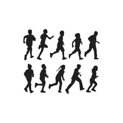 vector silhouettes of people, silhouette of a man walking vector, set of silhouette people vector gray, dancing peoples vector set, running man vector set peoples, sport mans vector set, silhouettes,