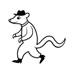 A Ferret Running a Detective Agency