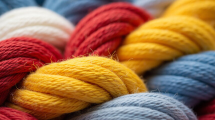 colorful wool yarn