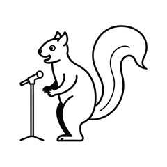 A Squirrel Starting a Stand Up Comedy Career