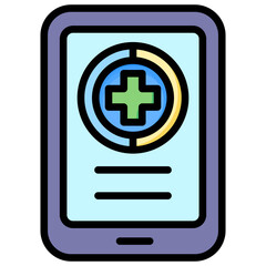 Digital Health Record Icon