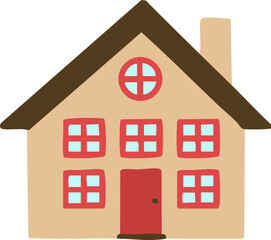 건물 집 주택 드로잉 아이콘(house home drawing icon)