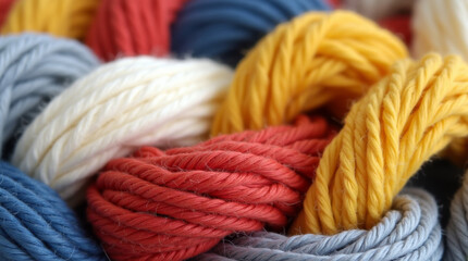 colorful wool yarn