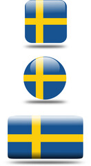  set 3d look Flag of sweden