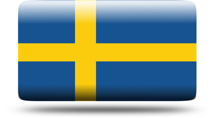 rectangles 3d look flag of sweden.